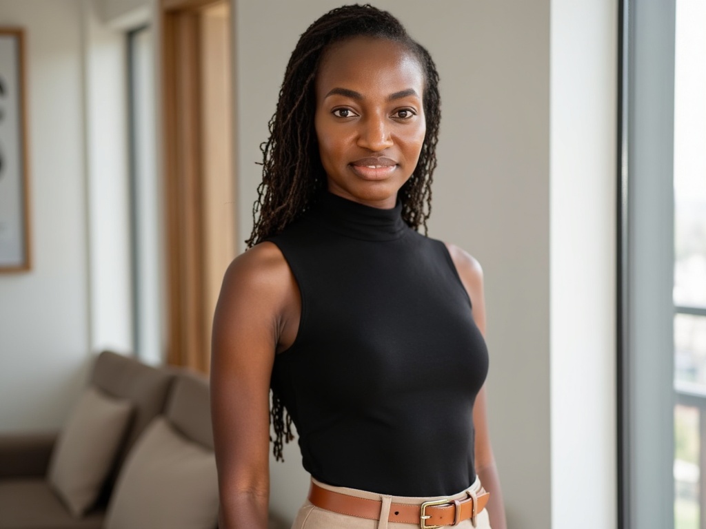 Portrait of Ozi Jones, MHM, MSc. S-LP, founder and speech-language pathologist at The Onyx Clinic